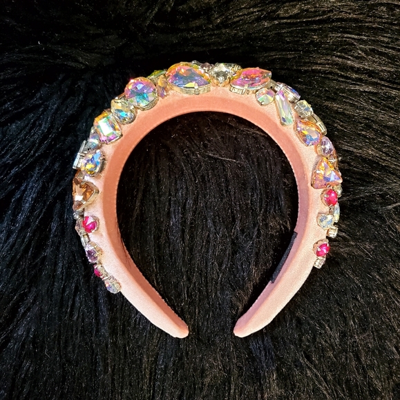 Pink Jeweled headband - Picture 1 of 2